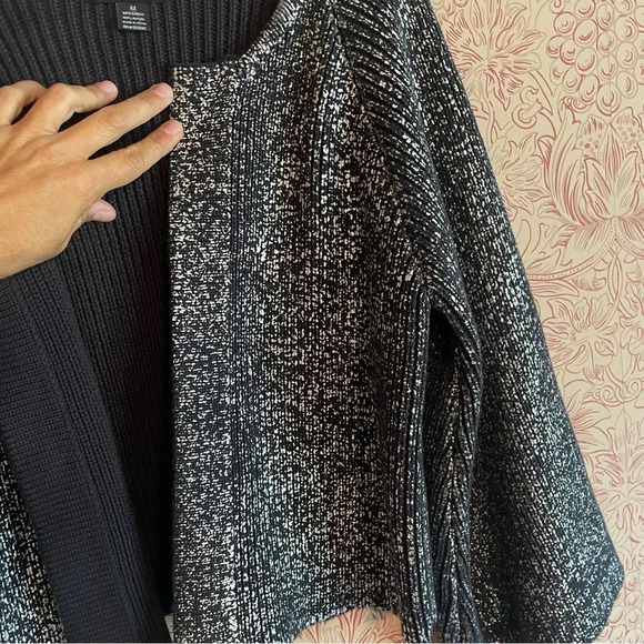 Line the Label black and silver cropped cardigan Medium - Picture 5 of 7